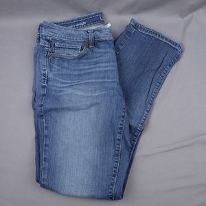 Loft Women's Curvy Straight Jeans 24/7 Ann Taylor